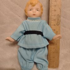 куколка фарфоровая, керамическая 14см.