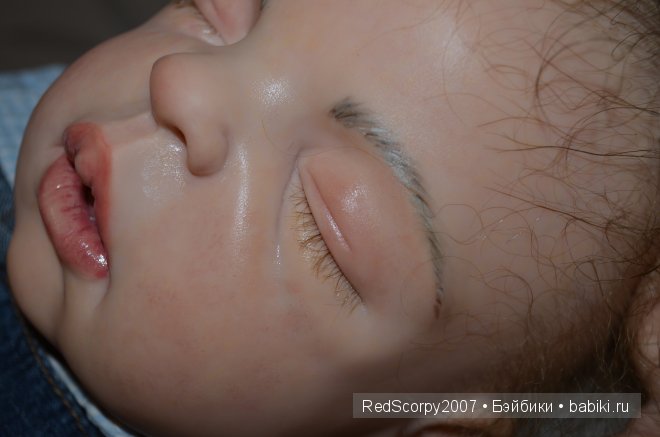 Силикон-виниловый малыш реборн - сплюшка, молд Шейлы Майкл (фото 8)