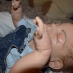 Силикон-виниловый малыш реборн - сплюшка, молд Шейлы Майкл