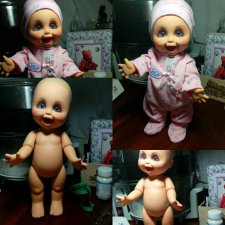 Моя переделка малышки baby face. ООАК, первая проба пера