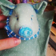 Мои новые игрушки-хрюшки по моей авторской выкройке... готовимся к Новому Году