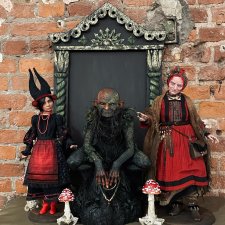 Рукотворные образы "Тайного Леса" Елены Емашевой "Воронья Мастерская" на БАЛУ КУКОЛ в Санкт-Петербурге в Севкабель Порту 11-14 мая 2023 года