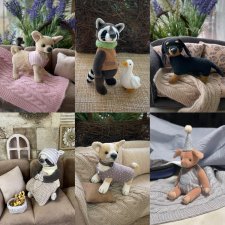 Миниатюрные тедди мишки и их друзья от Яны Колясниковой на "Балу Кукол" в Севкабель Порту май 2023 года