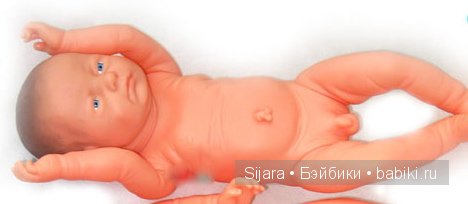 полностью силиконовый молд  куклы реборн