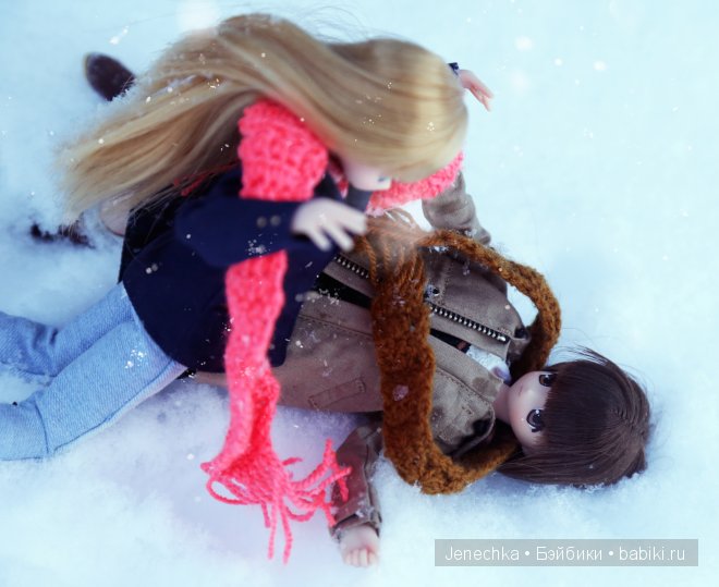 Наша первая зимняя фотосессия! (куклы фирмы Azone)