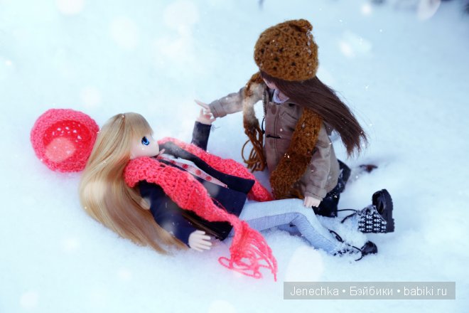 Наша первая зимняя фотосессия! (куклы фирмы Azone) (фото 7)