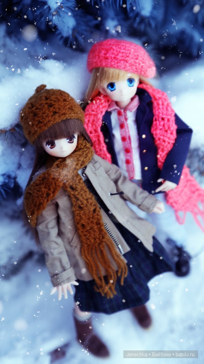 Наша первая зимняя фотосессия! (куклы фирмы Azone) (фото 5)