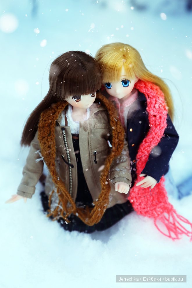 Наша первая зимняя фотосессия! (куклы фирмы Azone)