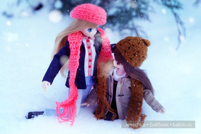 Наша первая зимняя фотосессия! (куклы фирмы Azone) (фото 6)