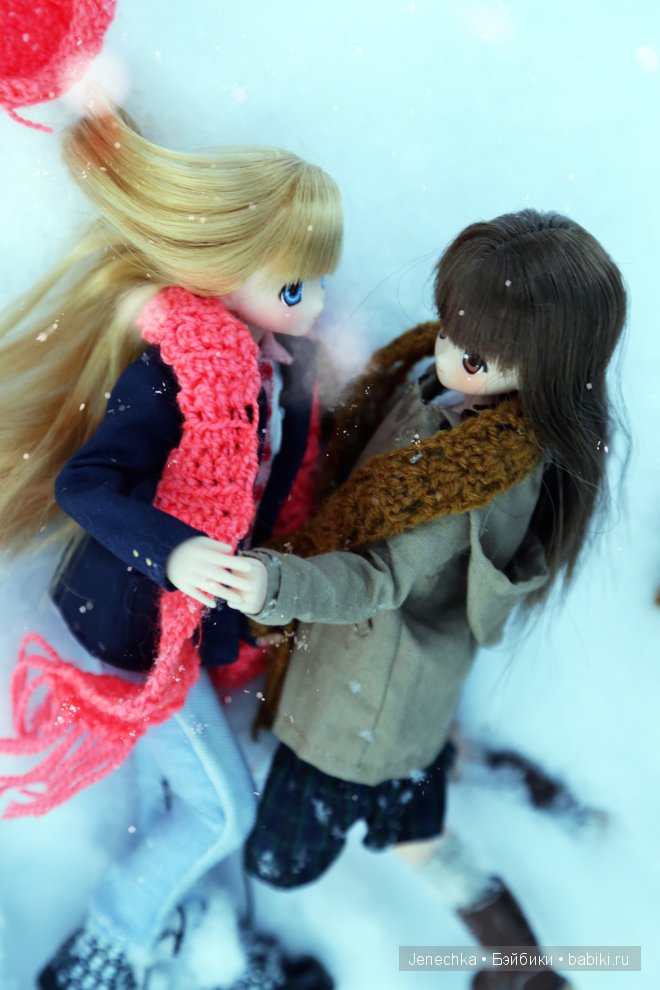 Наша первая зимняя фотосессия! (куклы фирмы Azone) (фото 10)