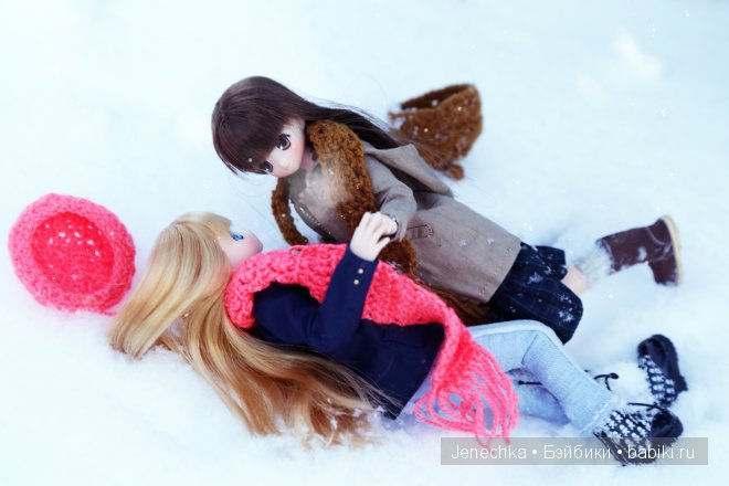Наша первая зимняя фотосессия! (куклы фирмы Azone) (фото 9)