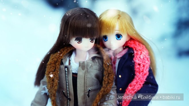 Наша первая зимняя фотосессия! (куклы фирмы Azone)