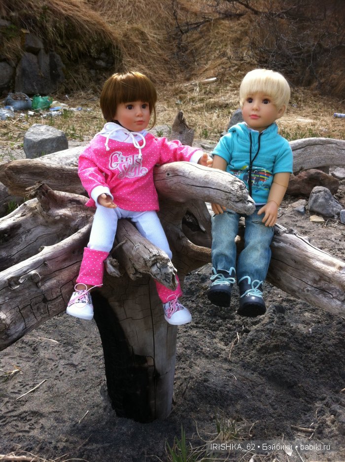 Прогулка у моря. Куклы Сони Хартманн