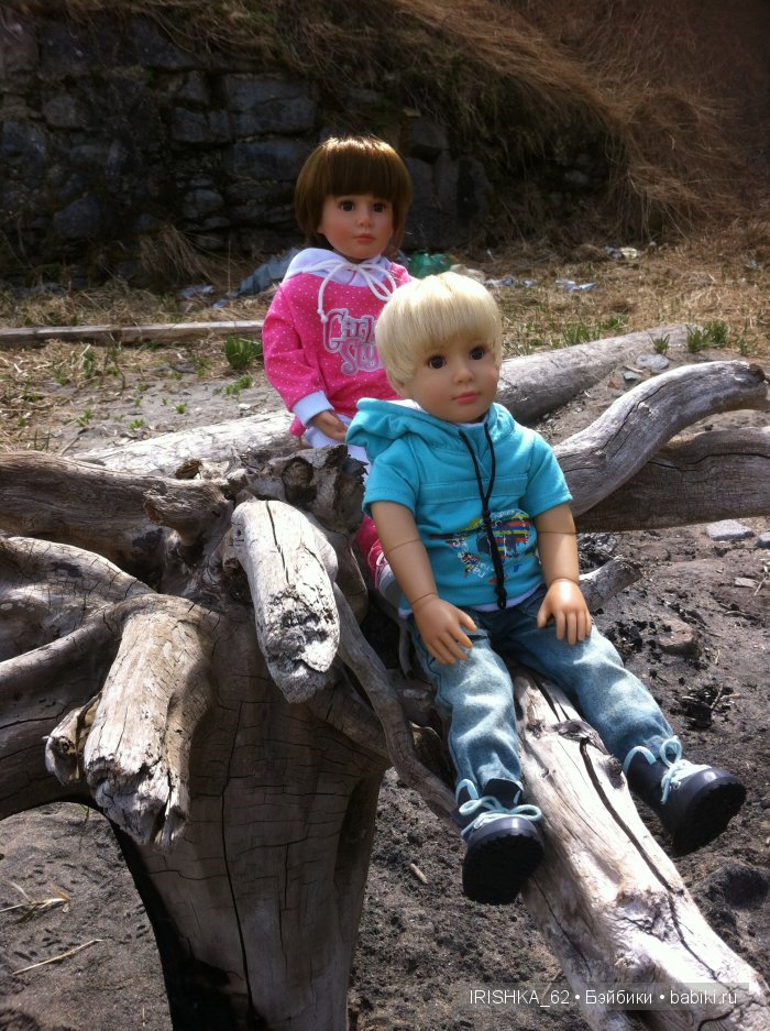 Прогулка у моря. Куклы Сони Хартманн