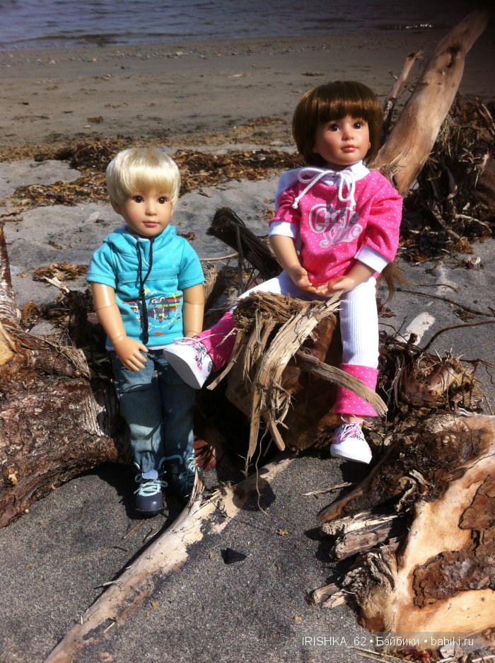 Прогулка у моря. Куклы Сони Хартманн (фото 6)