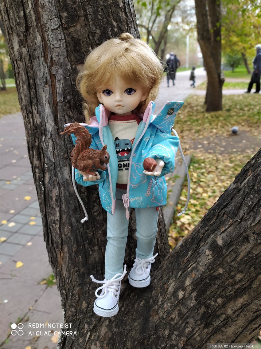 Красивая осень в Новосибирске. Часть 2. Белки