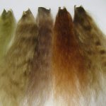 Эксперименты с окрашиванием шерсти козы/овцы для кукольных париков - Примеры использования различных красок