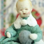 Моя первая ёлочная игрушка из ваты своими руками