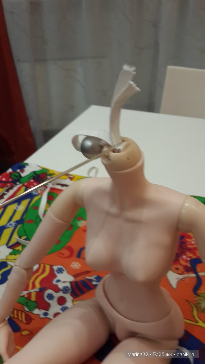 Ремонт куклы Звезда подиума из подручных средств (голова)