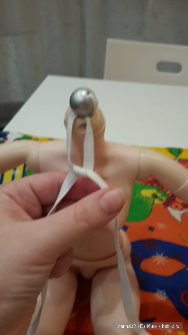 Ремонт куклы Звезда подиума из подручных средств (голова)