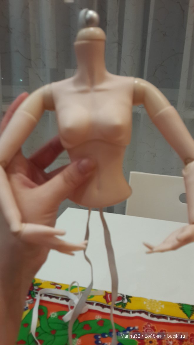 Ремонт куклы Звезда подиума из подручных средств (голова)