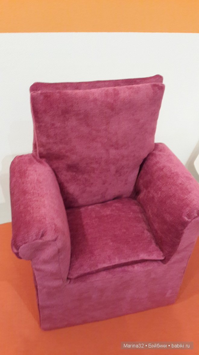 Я его слепила из того что было... Кресло для куклы своими руками. Мастер класс (фото 10)