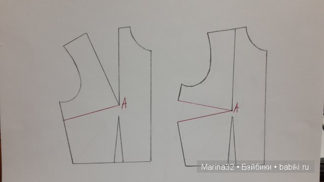 Варианты перевода нагрудной выточки. Моделирование одежды для кукол