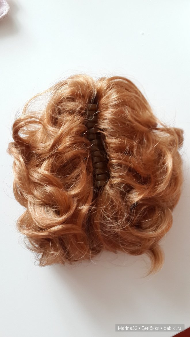 Парик для куклы из шиньона своими руками