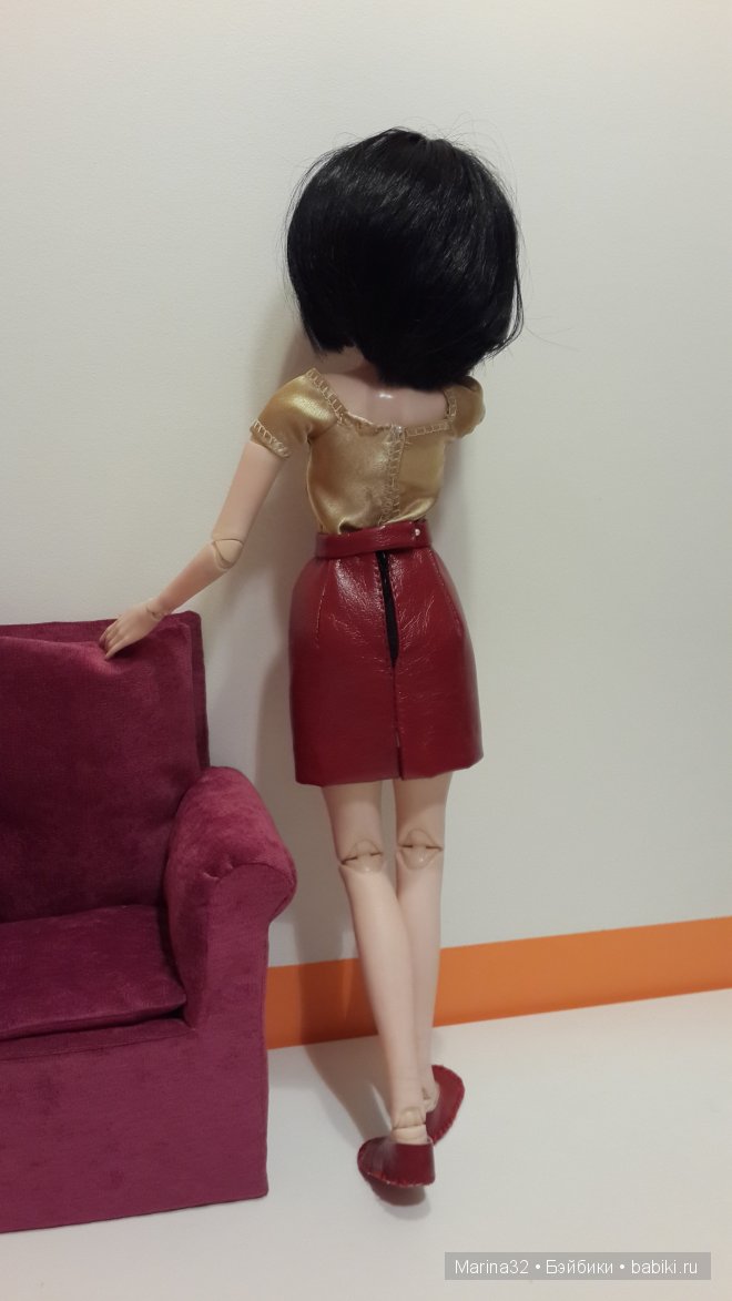 Юбка для куклы. Выкройки кукольной одежды (фото 6)