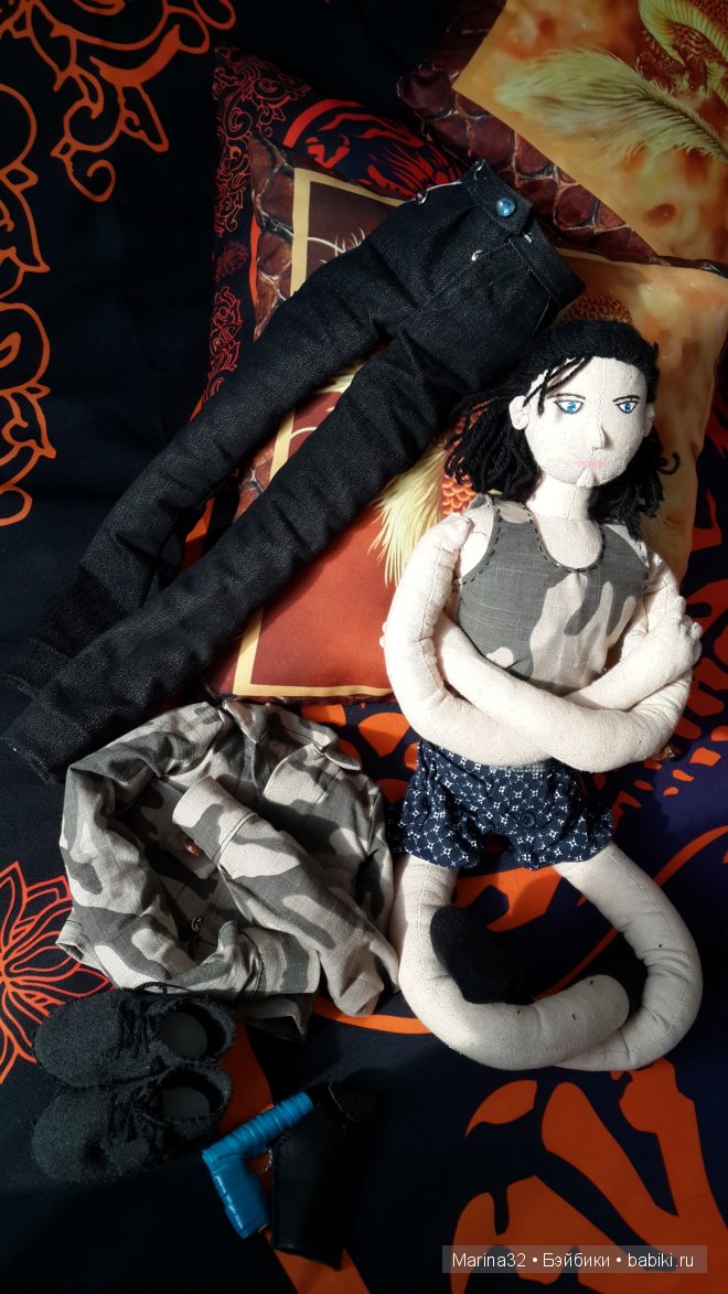 Два воина моего сына, авторские текстильные куклы (фото 3)