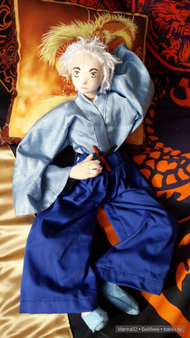 Два воина моего сына, авторские текстильные куклы (фото 8)