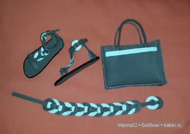 мои рукоделочки. Сандалии, сумочка и пояс для куклы Бреннан, Звезда подиума