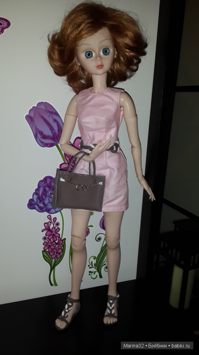 И снова мои рукоделочки. Сандалии, сумочка и пояс для куклы Бреннан, Звезда подиума