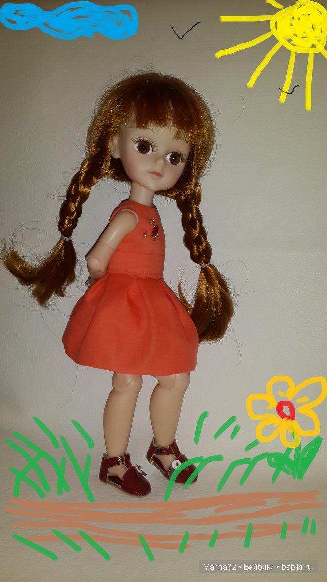 Прогулка Зои с любимым питомцем. Кукла Зведа подиума