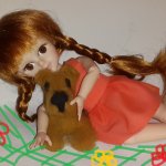 Прогулка Зои с любимым питомцем. Кукла Звезда подиума