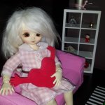 Мой первый парик для куклы.