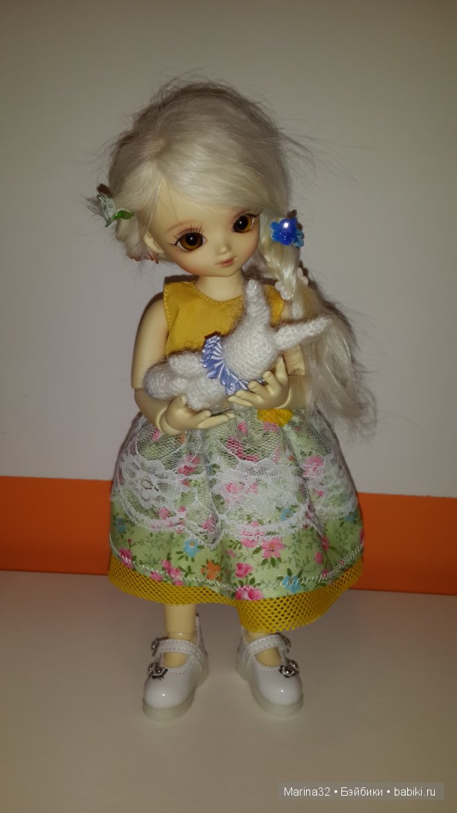 Первый блинчик для куклы Василисы, платье, кофточка и штанишки (фото 7)