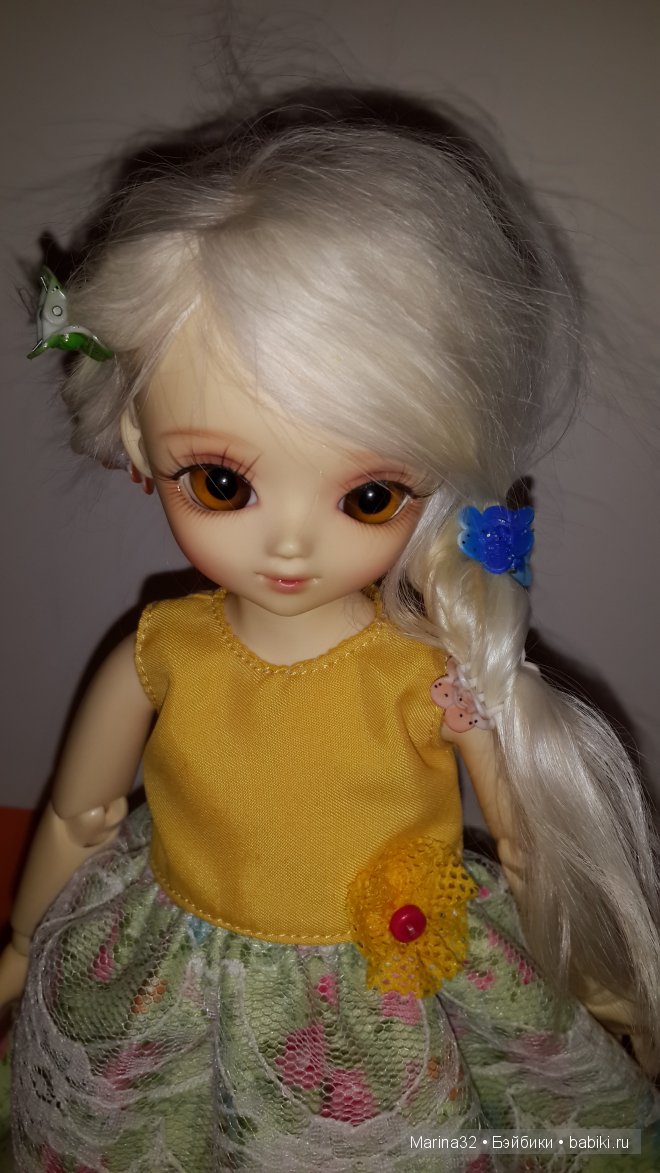 Первый блинчик для куклы Василисы, платье, кофточка и штанишки (фото 9)