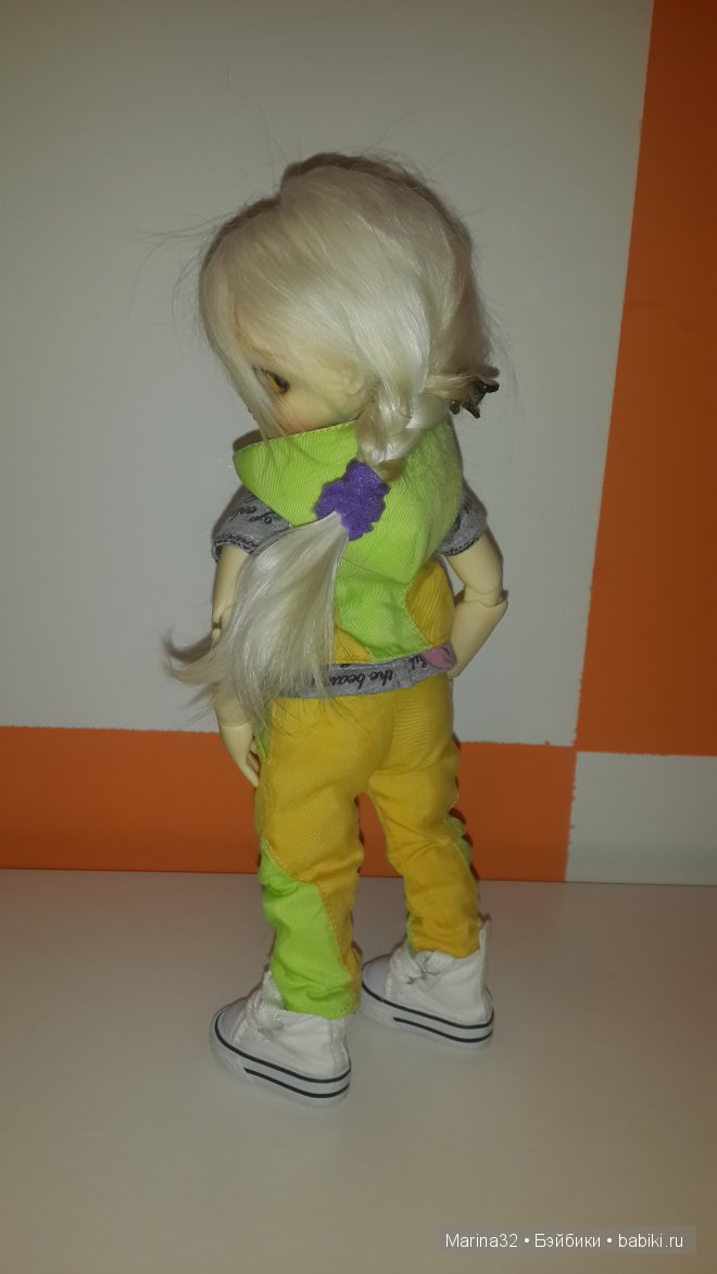 Жилетка, штанишки для модной Василисы. Костюм для куклы БЖД (фото 4)