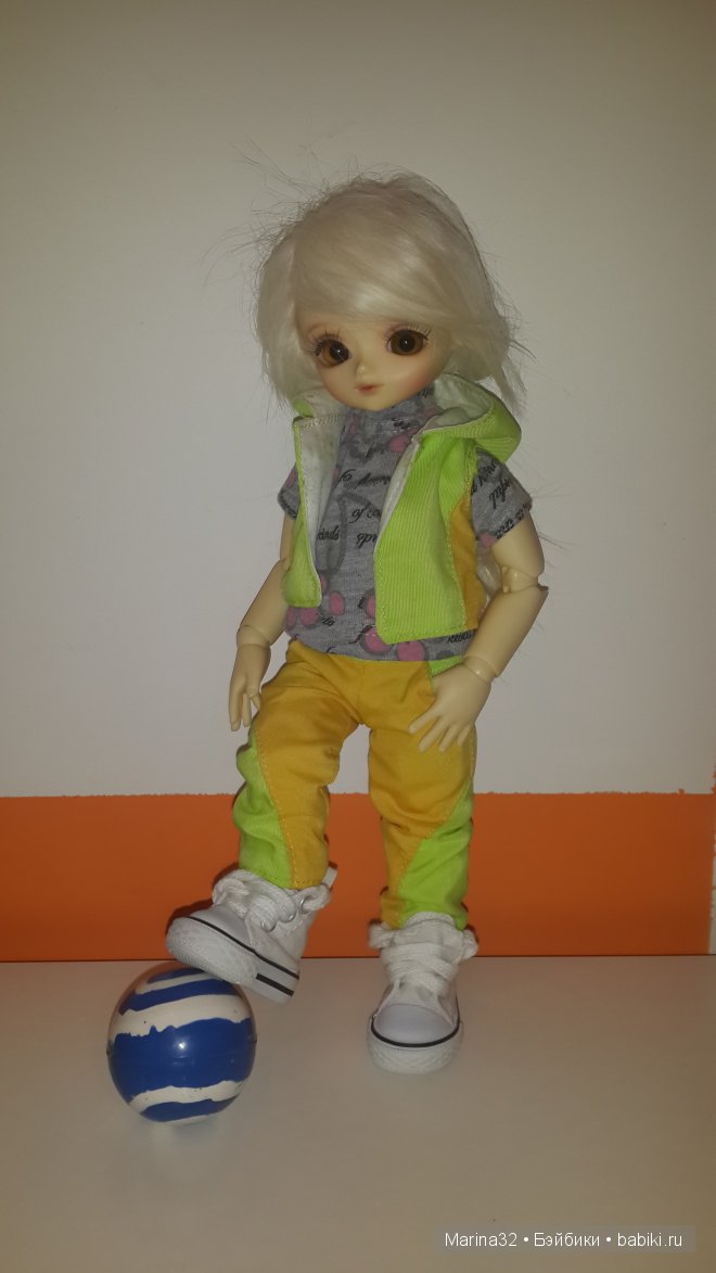 Жилетка, штанишки для модной Василисы. Костюм для куклы БЖД (фото 2)