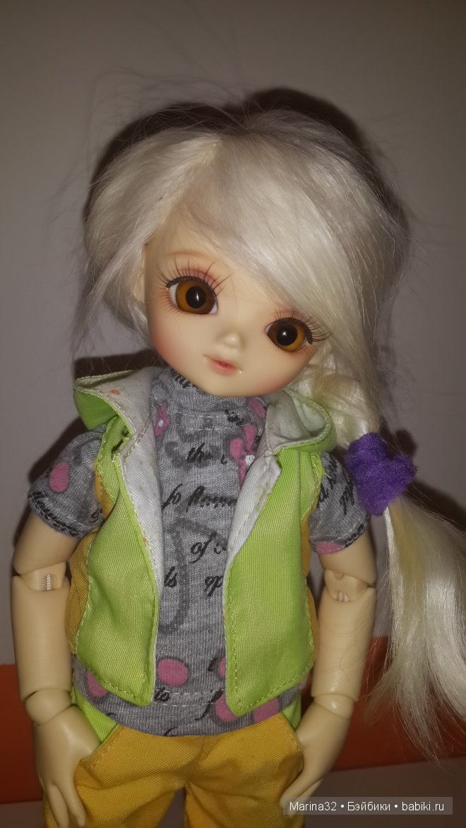Жилетка, штанишки для модной Василисы. Костюм для куклы БЖД (фото 5)