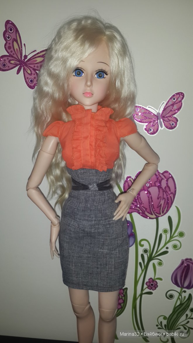 Очередное швейное безобразие)) кукла "Звезда подиума"