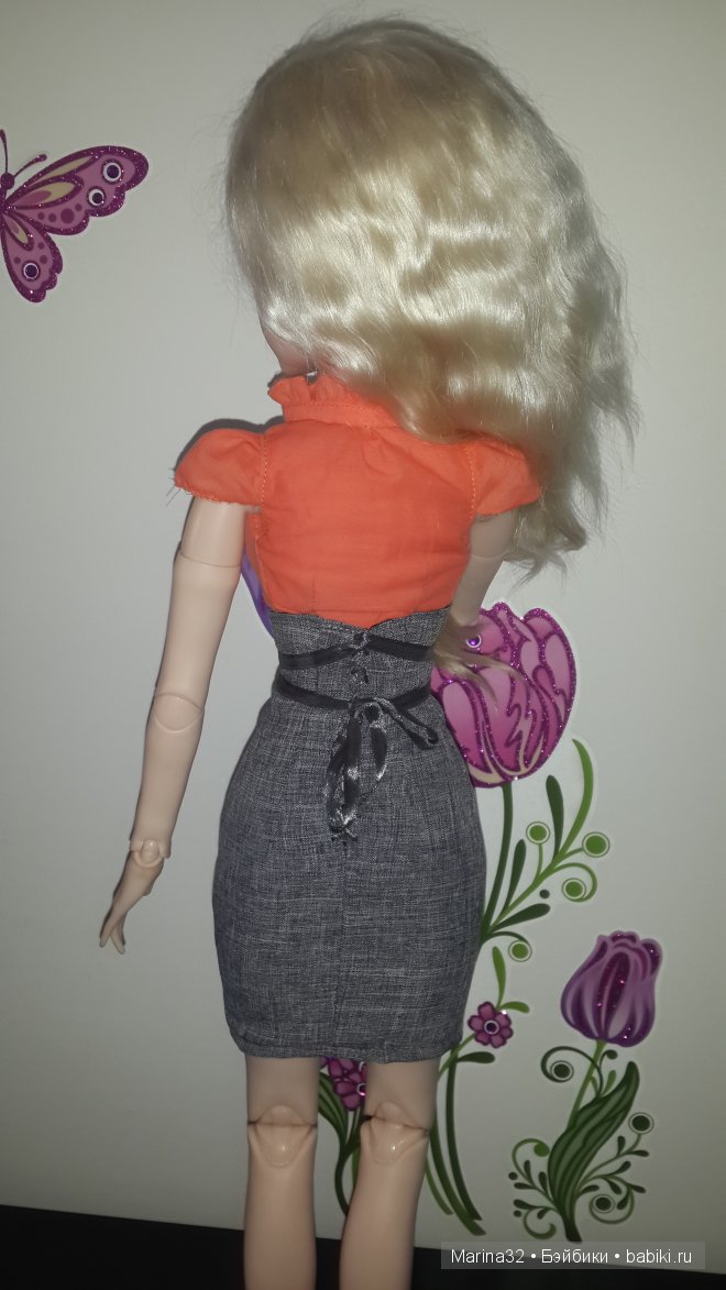 Очередное швейное безобразие)) кукла "Звезда подиума" (фото 3)