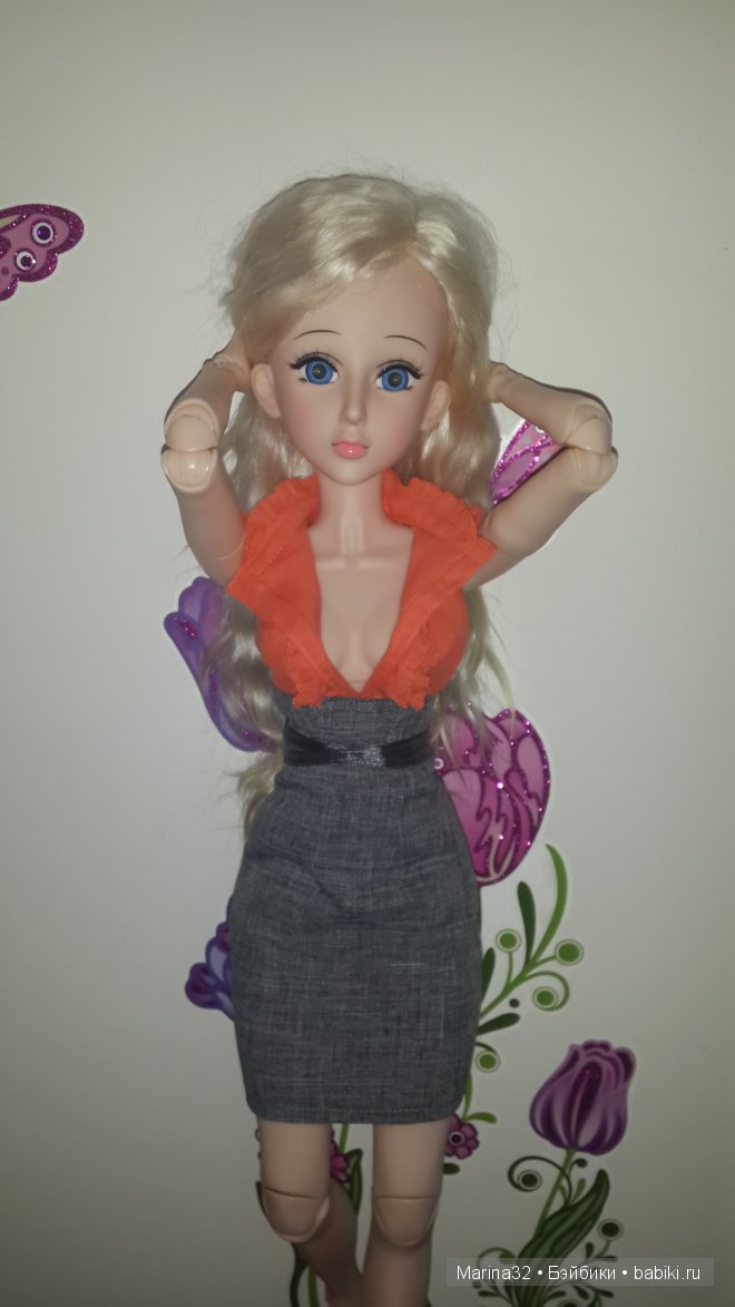 Очередное швейное безобразие)) кукла "Звезда подиума" (фото 4)