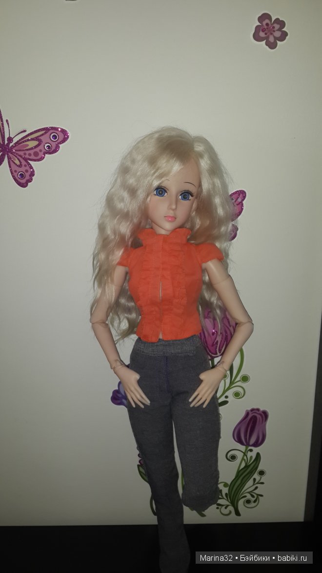 Очередное швейное безобразие)) кукла "Звезда подиума" (фото 8)