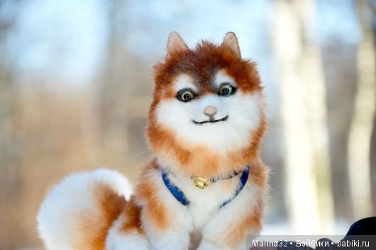 Сибирская хаски Лойт — Домашние фото авторских игрушек: Тедди
