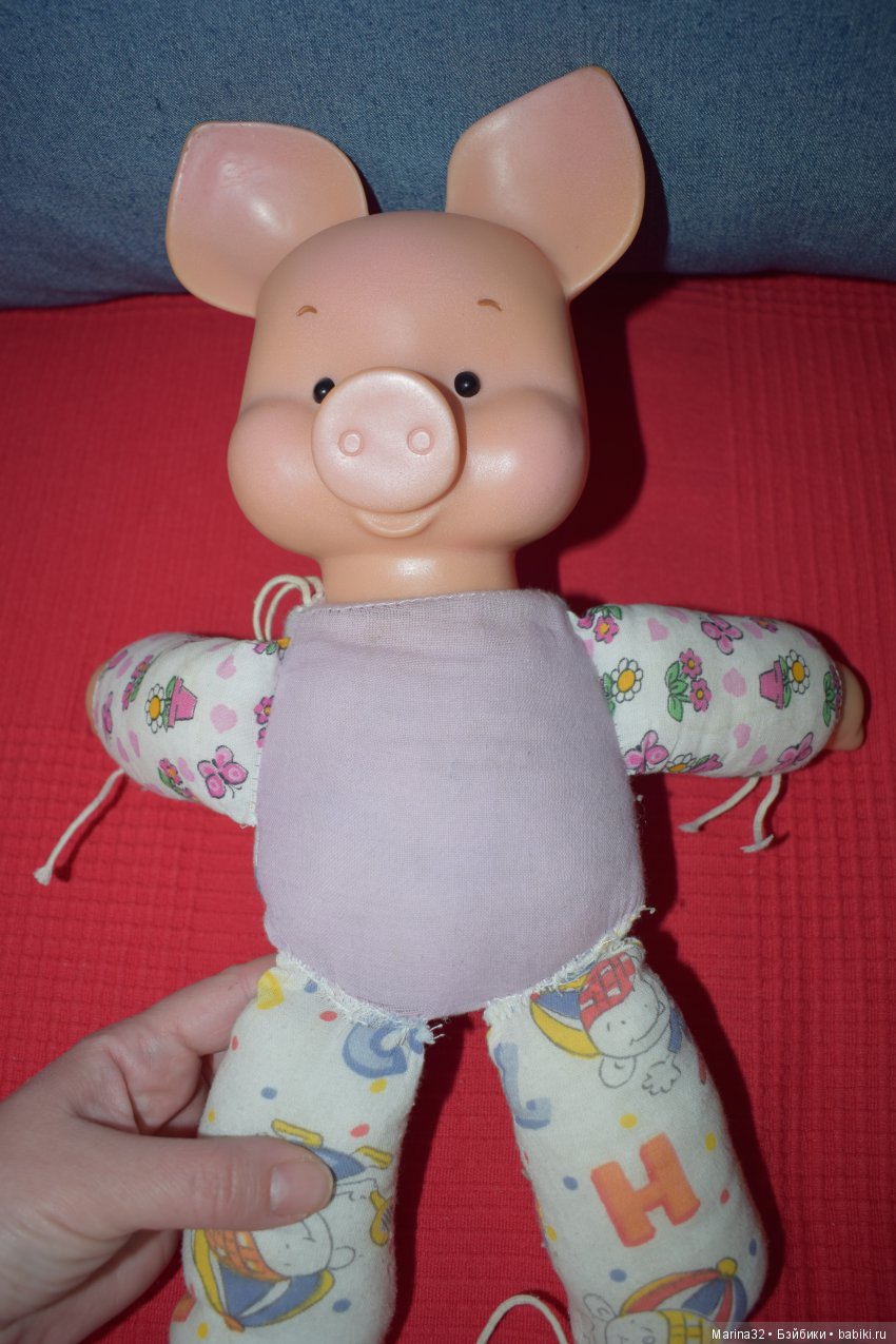 Обновленный поросёнок — Ремонт и реставрация кукол: тело (фото 2)