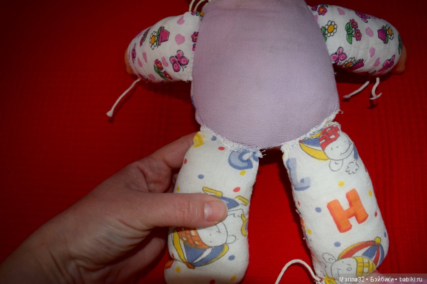 Обновленный поросёнок — Ремонт и реставрация кукол: тело (фото 4)
