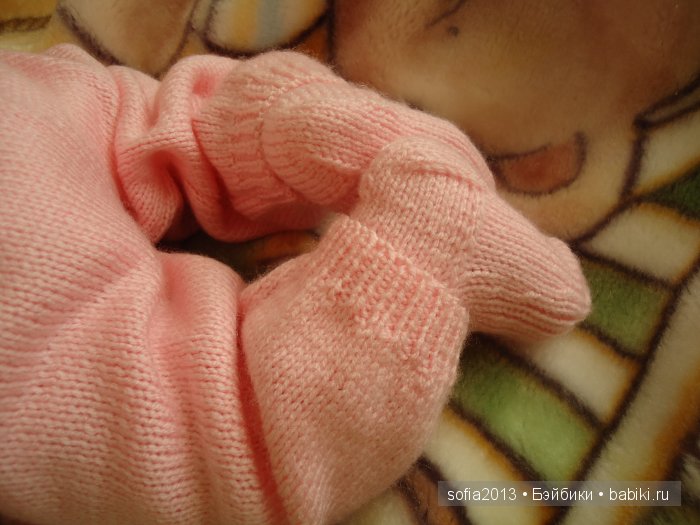 Вязаные авторские костюмчики-Розовые зефирки