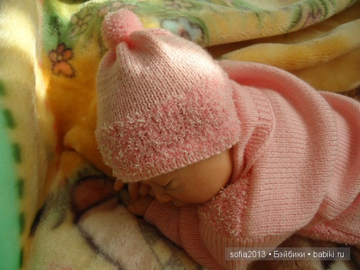 Вязаные авторские костюмчики-Розовые зефирки